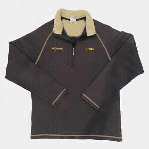 Columbia Sportswear LSU Sherpa Fleece 1/4 Zip Pullover - Medium